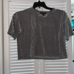 Silver Crop top!